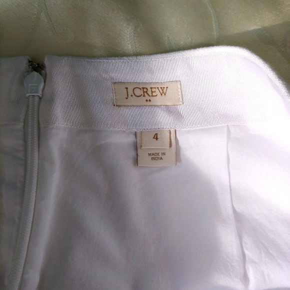 J. Crew White Skirt With Lace Size 4 - Picture 9 of 12